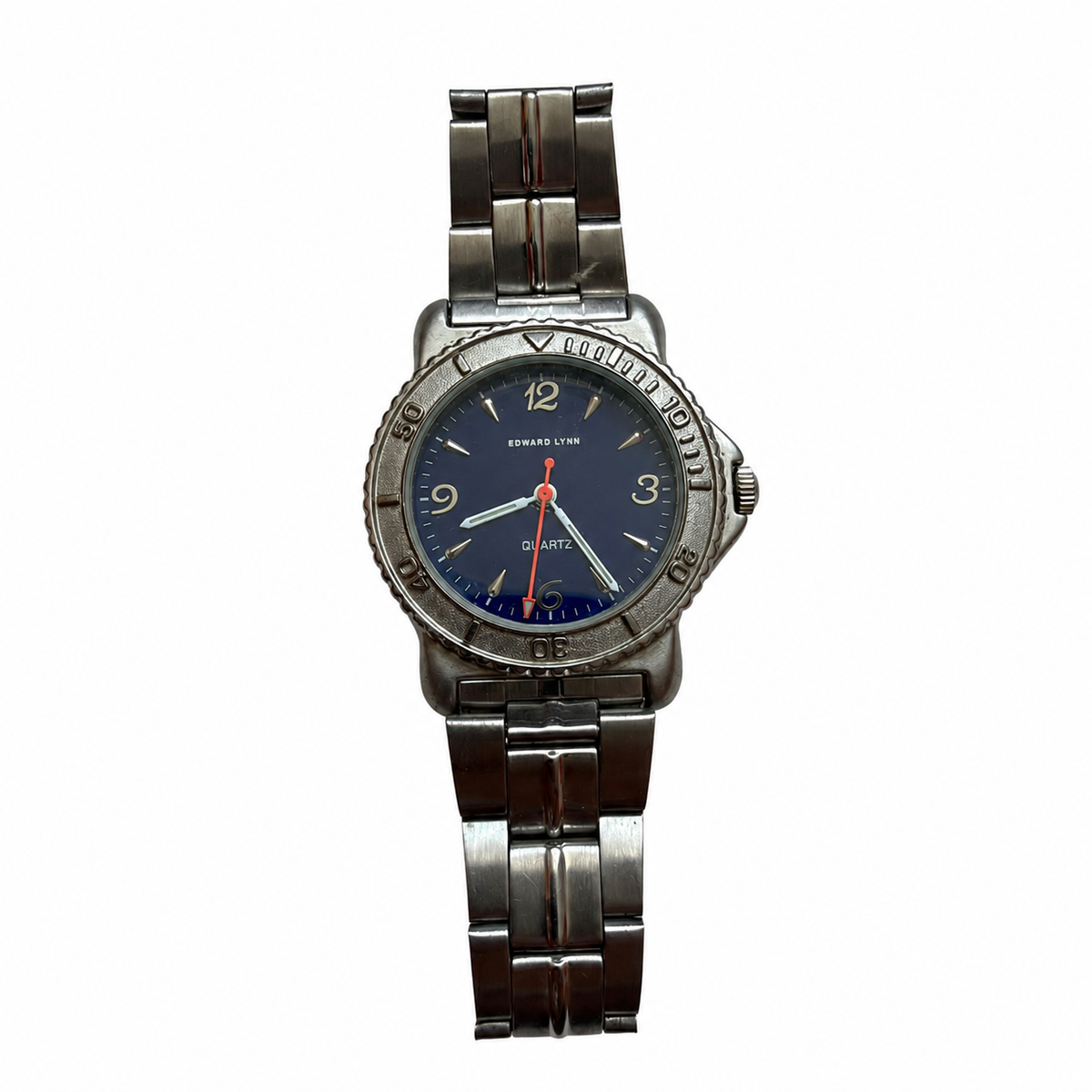 Vintage Edward Lynn Blue Dial Orange Seconds Sports Watch - Requires a Battery