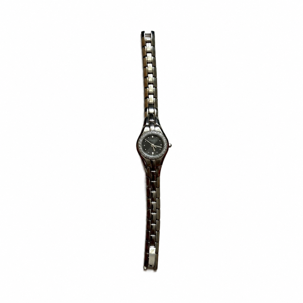 Vintage Caravelle by Bulova 43L41 Crystal Bezel Watch - Requires a Battery