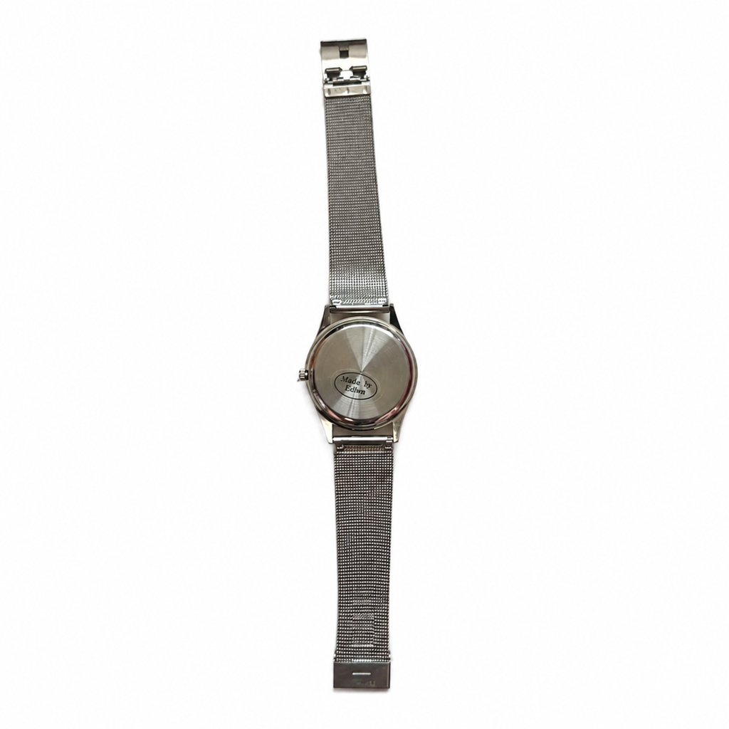 Vintage Edward Lynn Blue Dial Mesh Bracelet Watch - Requires a Battery