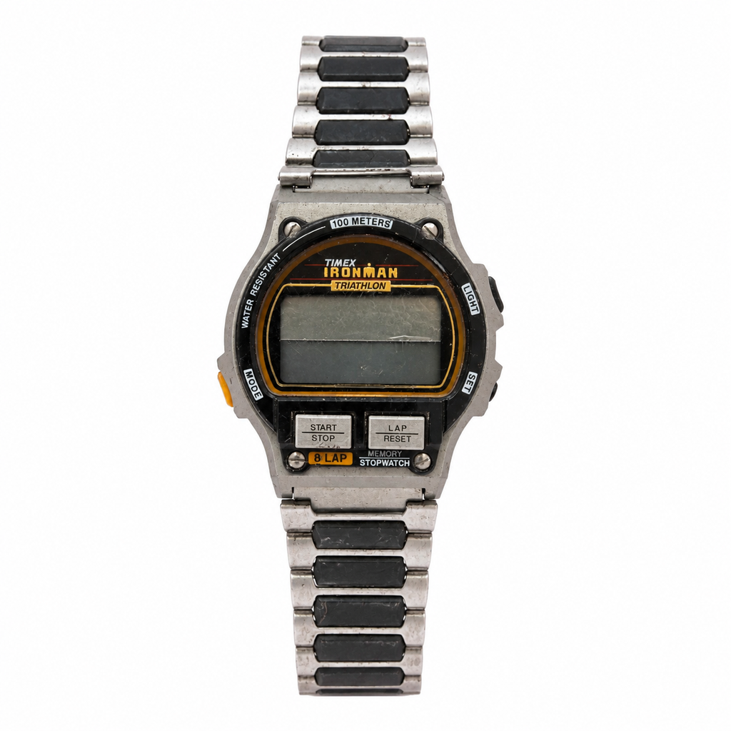 Vintage Timex Ironman Triathlon 8-Lap Digital Watch - Requires a Battery