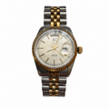 Vintage AT Day-Date Two-Tone Japan Quartz Watch - Requires a Battery