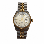 Vintage AT Day-Date Two-Tone Japan Quartz Watch - Requires a Battery