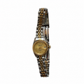 Vintage Two-Tone Gold Dial Date Quartz Watch - Requires a Battery