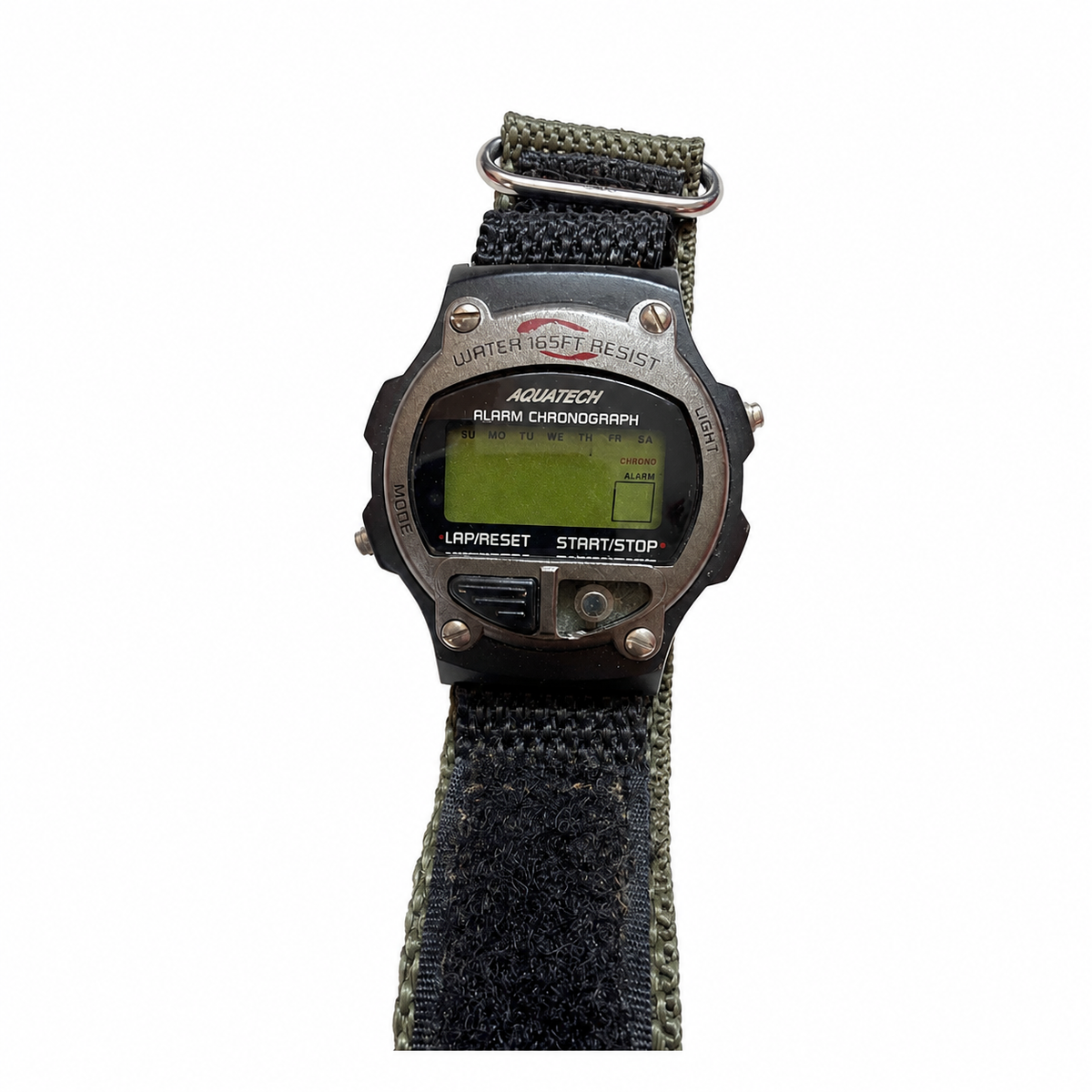Vintage Aquatech Alarm Chronograph Digital Watch - Requires a Battery