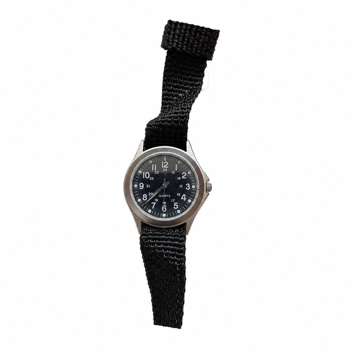 Vintage Black Dial Military Field Quartz Watch - Requires a Battery
