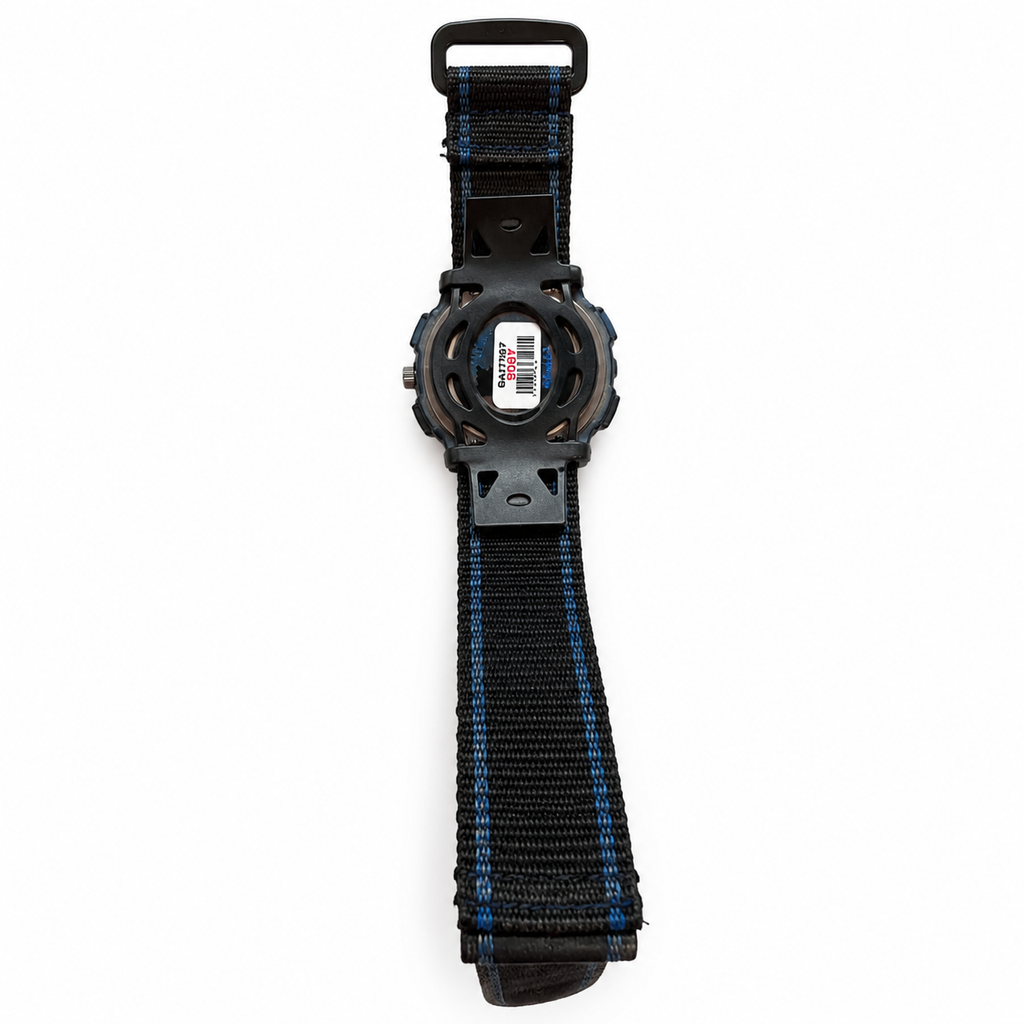 Vintage Blue Ana-Digi Alarm Chronograph Sport Watch - Requires a Battery