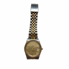Vintage Lize Gold Dial Two-Tone Date Watch - Requires a Battery