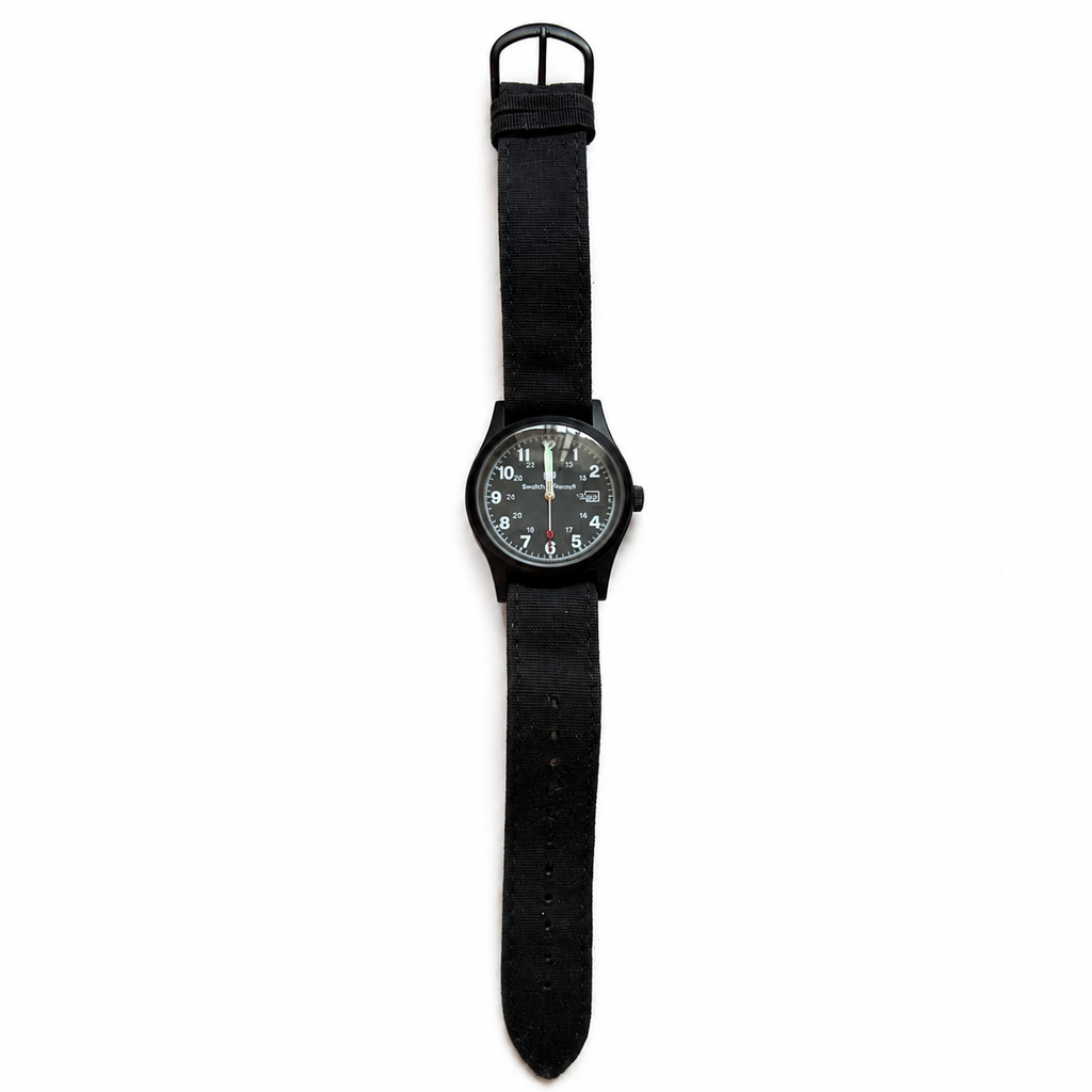 Vintage Smith & Wesson Black Military Field Watch - Requires a Battery