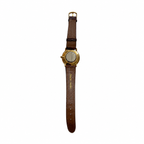 Vintage Vendome Black Dial Gold-Tone Dress Watch - Requires a Battery