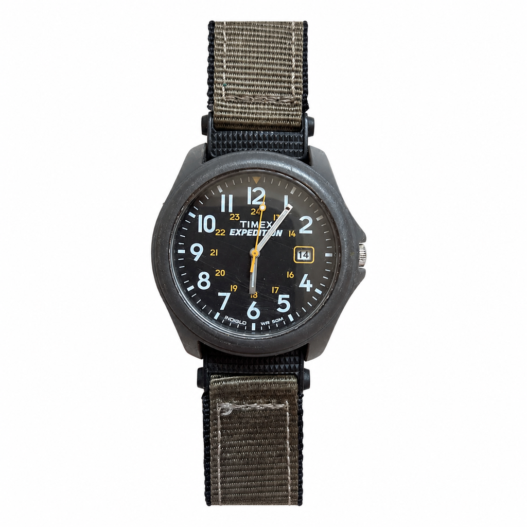 Vintage Timex Expedition Indiglo WR 50M Field Watch - Requires a Battery