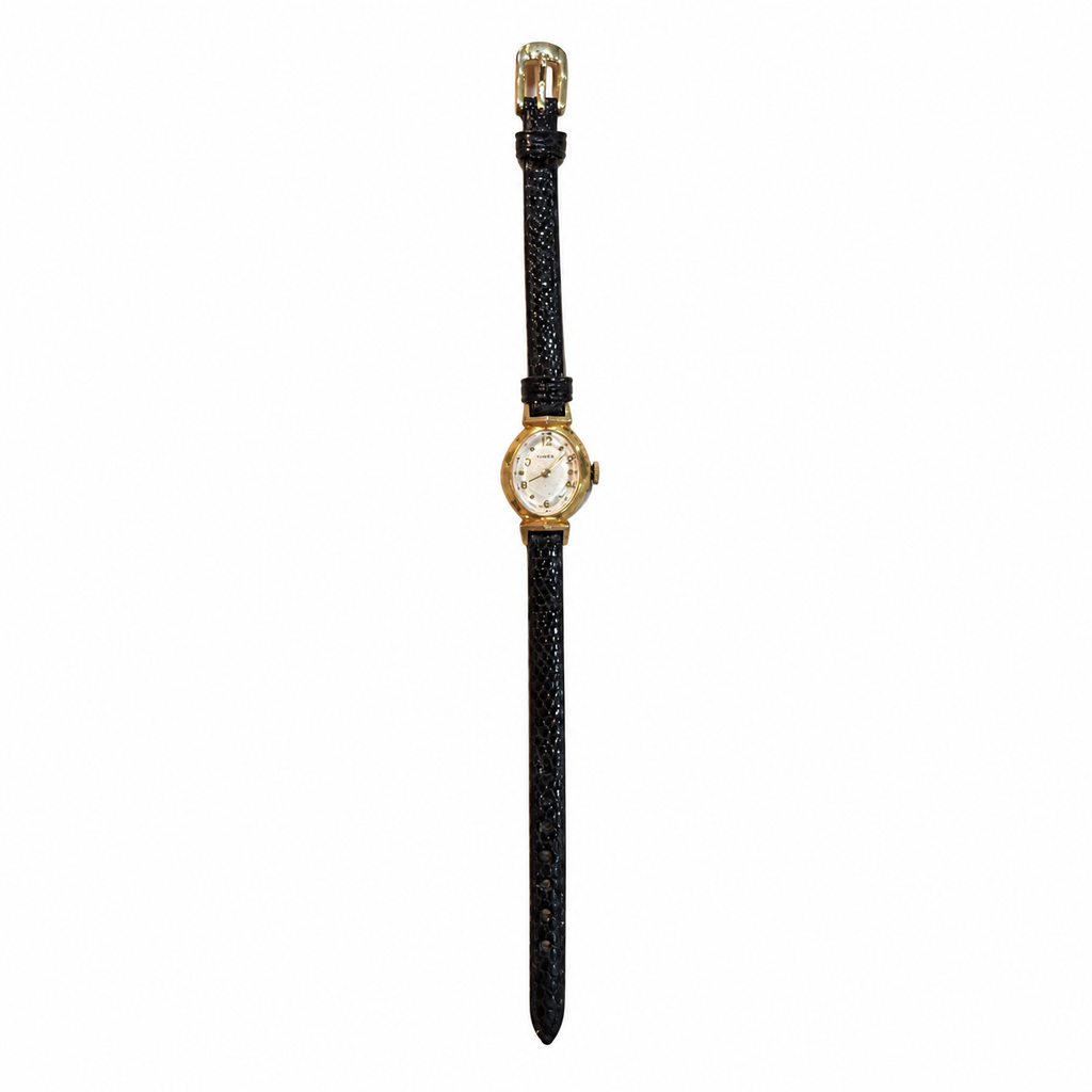 Vintage Timex Classic Gold-Tone Ladies Quartz Watch