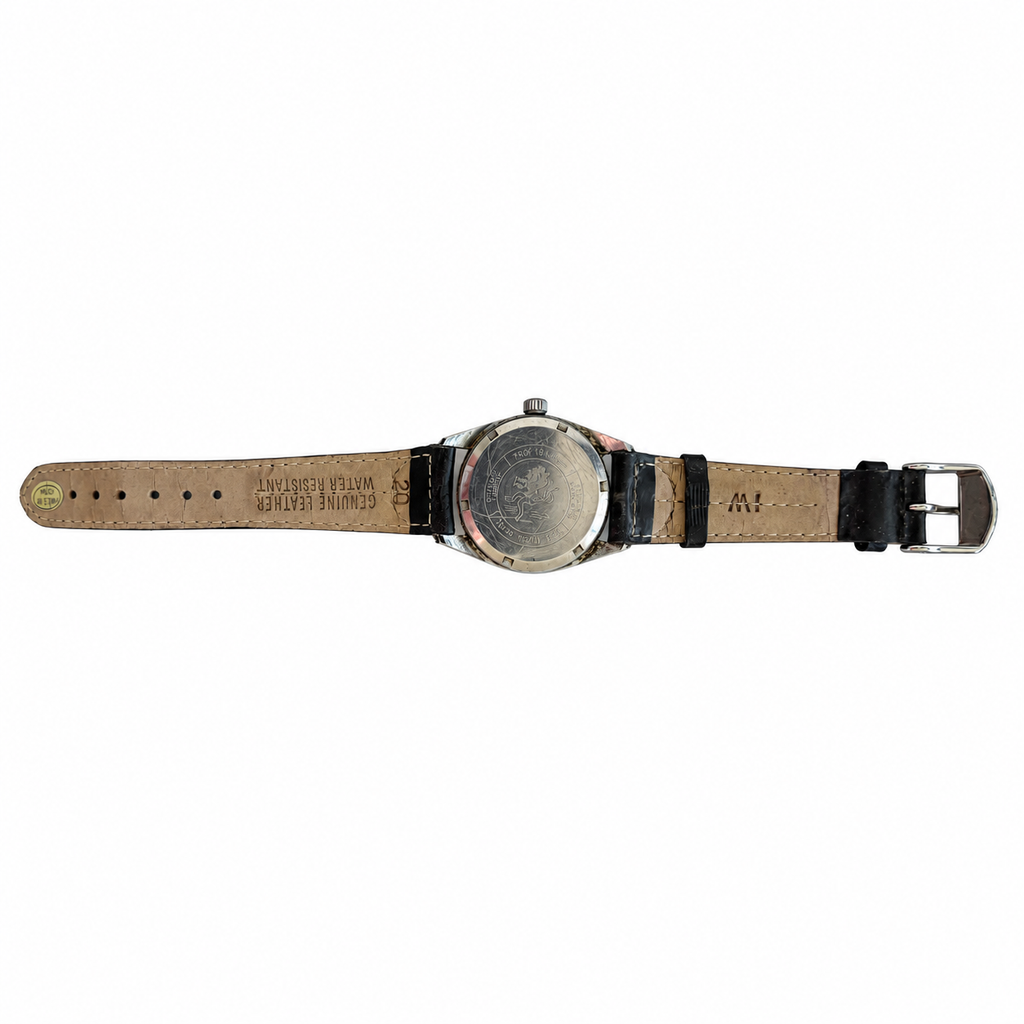 Vintage Seiko Quartz Rectangular Analog Watch Black Strap - Requires a Battery