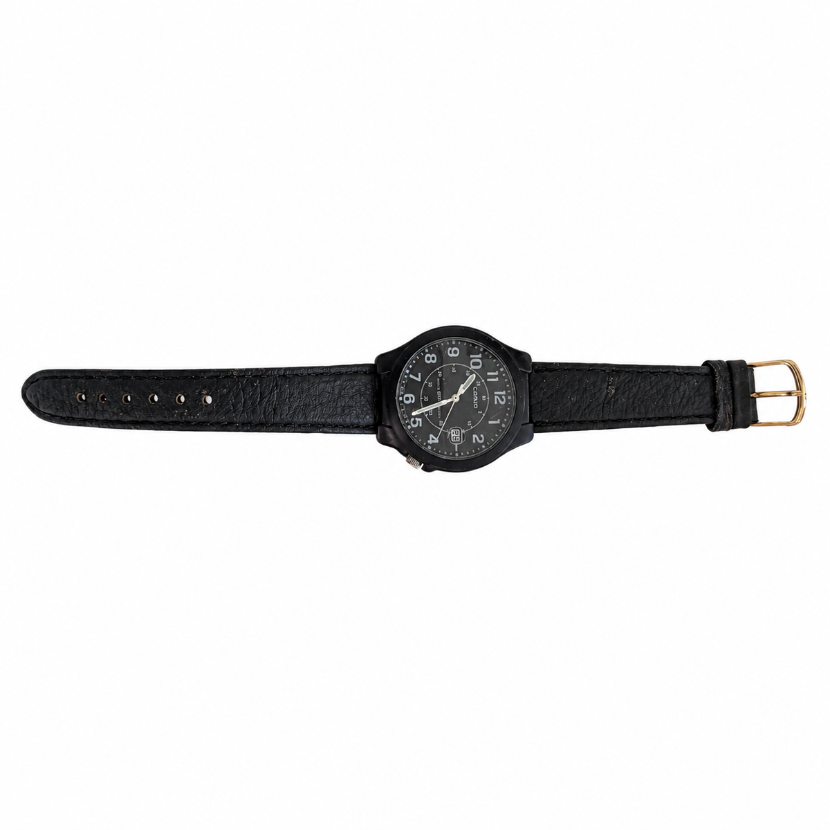 Vintage Lorus Classic Black Dial Quartz Watch — 50M