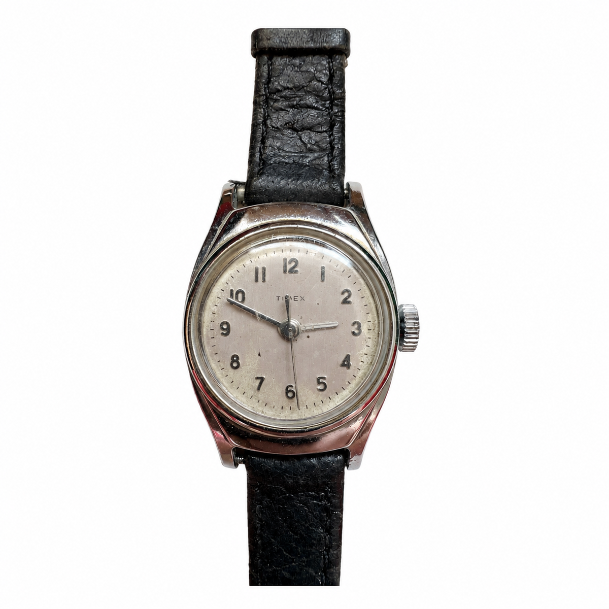 Vintage Timex Silver Dial Mechanical Watch - Requires Winding
