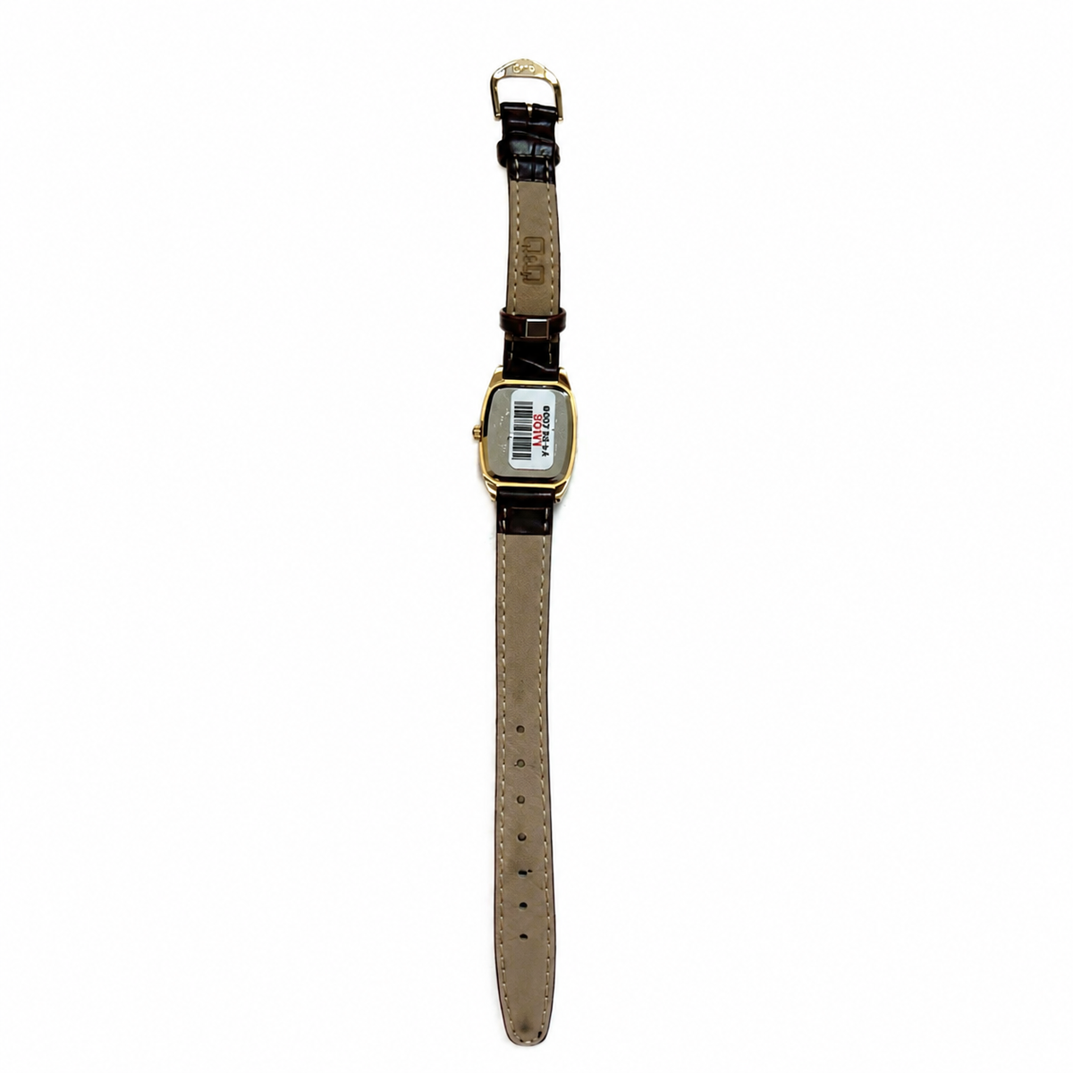 Vintage Q&Q Gold-Tone Tonneau Quartz Watch - Requires a Battery