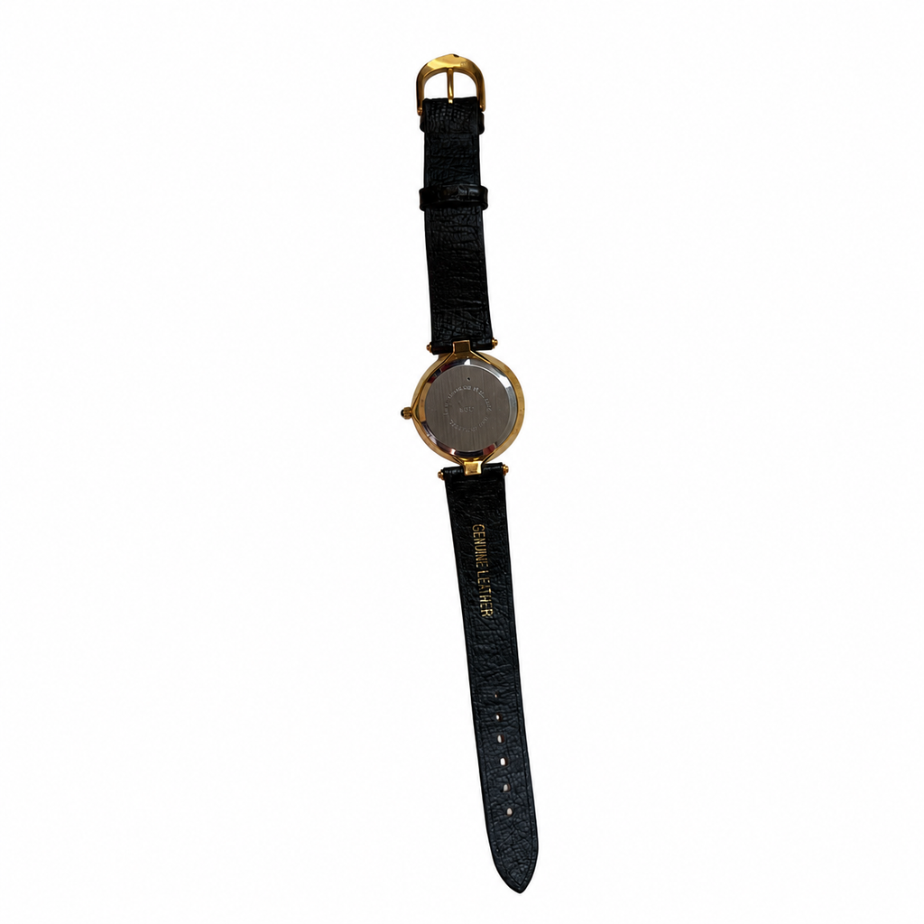 Vintage Infaux Black Roman Numeral Quartz Watch - Requires a Battery