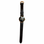 Vintage Infaux Black Roman Numeral Quartz Watch - Requires a Battery
