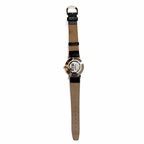 Vintage-Style Minimalist Black Dial Japan Quartz Watch - Requires a Battery