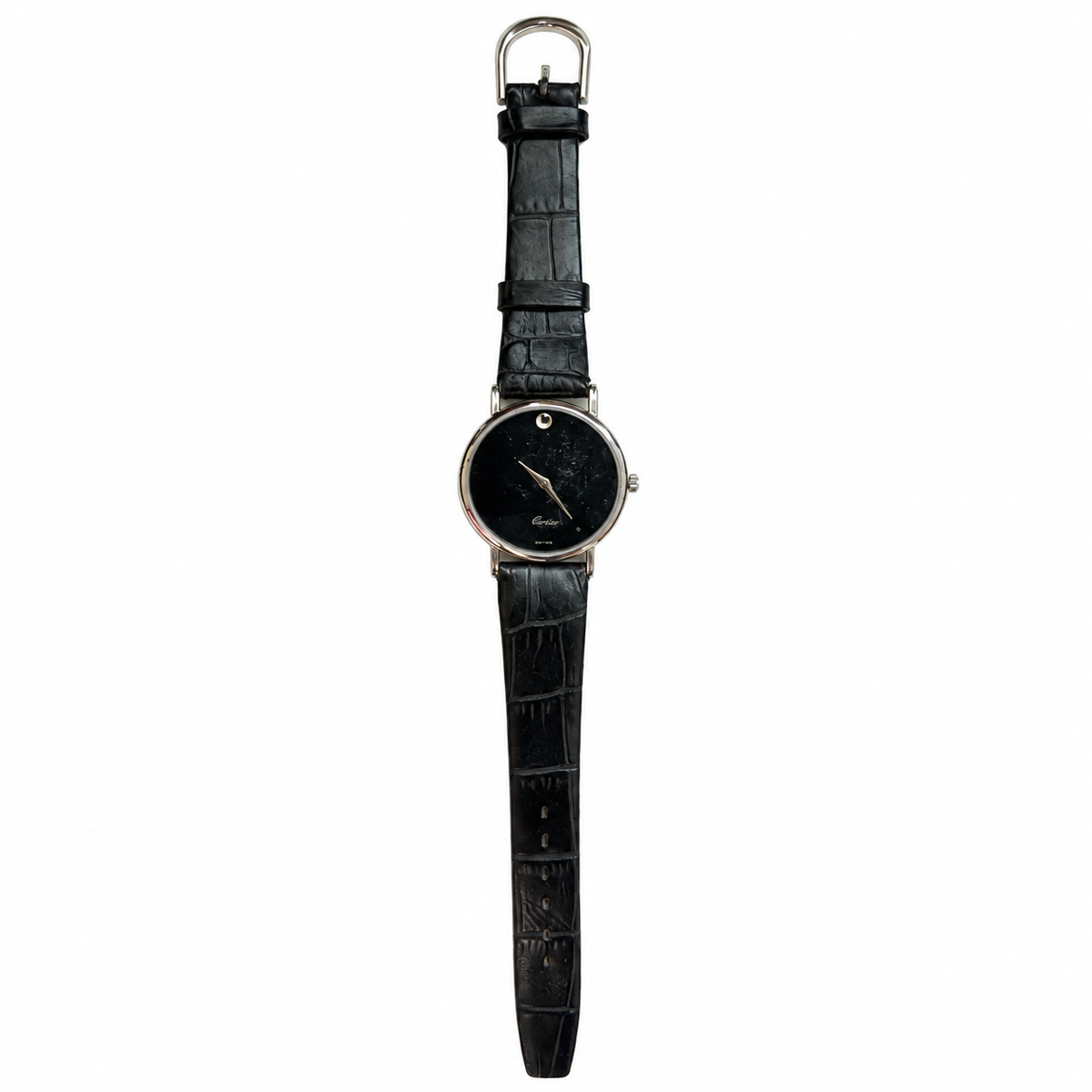 Vintage-Style Minimalist Black Dial Japan Quartz Watch - Requires a Battery