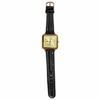 Vintage Nisken Square Champagne Dial Quartz Watch - Requires a Battery