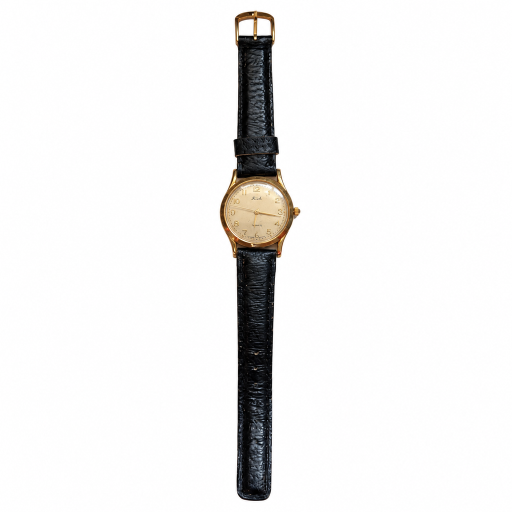 Vintage Rich Champagne Dial Japan Quartz Watch - Requires a Battery