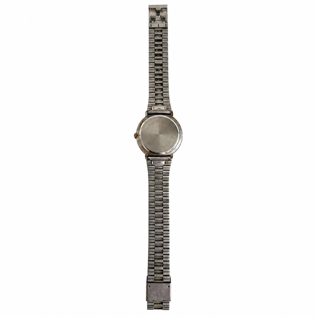 Vintage Viking Champagne Dial Two-Tone Analog Quartz Watch - Requires a Battery