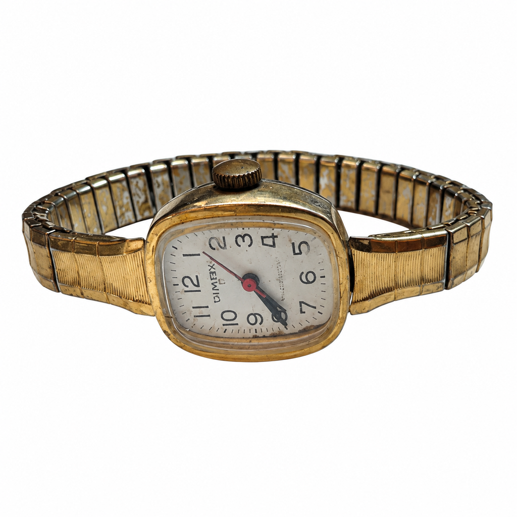 Vintage Clinton 17 Jewel Shock-Resistant Mechanical Watch - Requires Winding