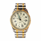 Vintage Times Square Two-Tone Japan Quartz Date Watch - Requires a Battery