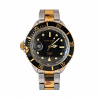 Vintage Geneva 2001 Two-Tone Black Dial Date Quartz Watch - Requires a Battery