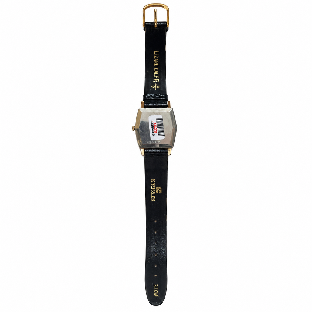 Vintage Bulova Black Dial Small Seconds Mechanical Watch - Requires Winding