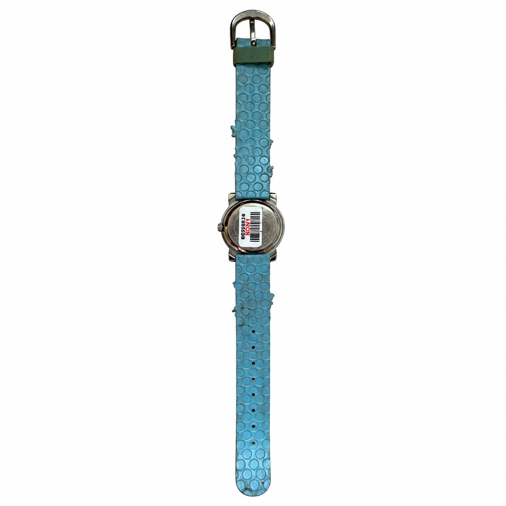 Vintage-Style TFX Blue Floral Quartz Watch - Requires a Battery