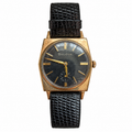Vintage Bulova Black Dial Small Seconds Mechanical Watch - Requires Winding