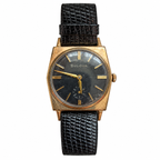Vintage Bulova Black Dial Small Seconds Mechanical Watch - Requires Winding