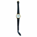 Vintage Sharp Minimalist Quartz Watch - Gold/Silver Dial - Battery Required