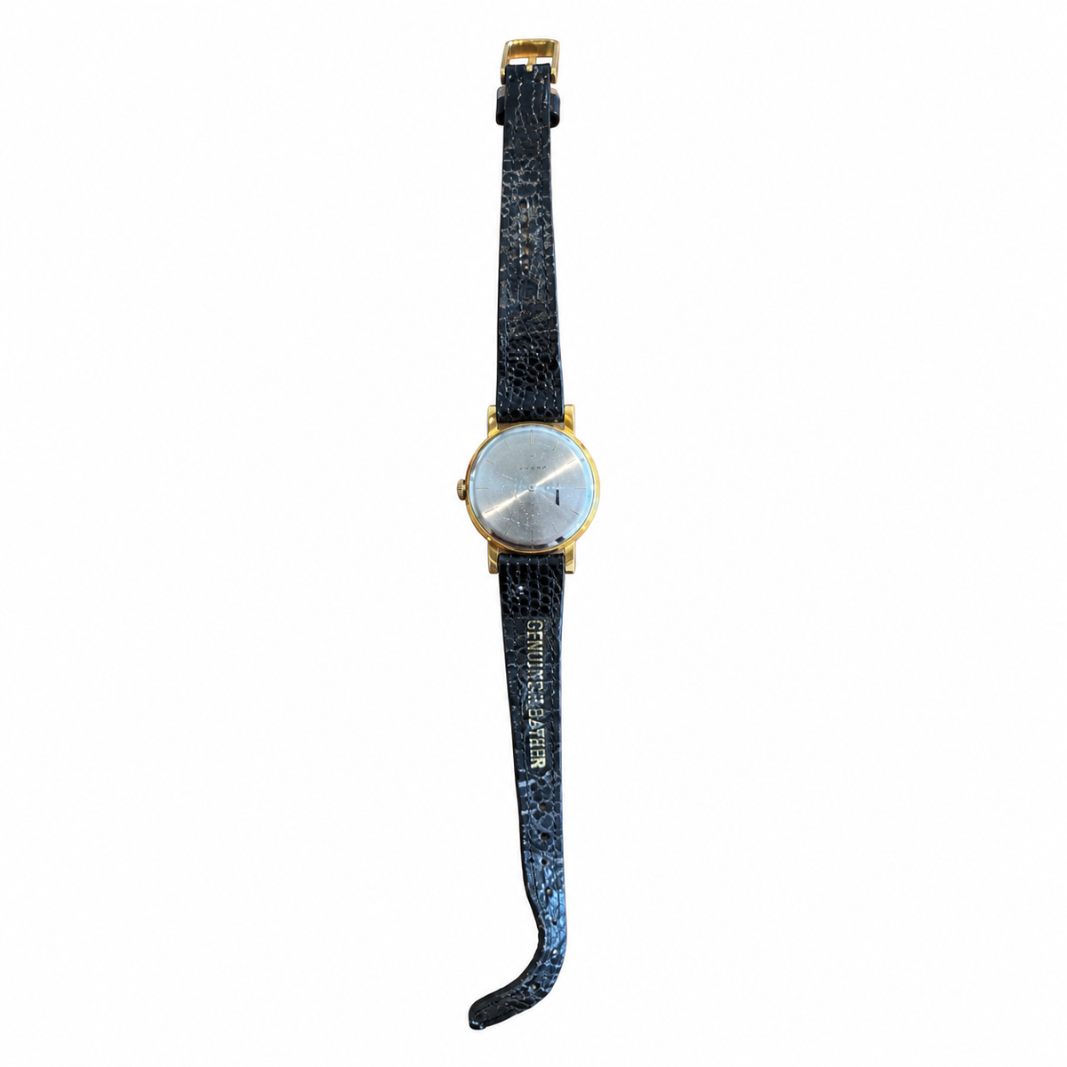 Vintage Sharp Minimalist Quartz Watch - Gold/Silver Dial - Battery Required