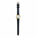 Vintage Sharp Traditional Quartz Watch - Gold/White Dial - Battery Required