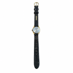 Vintage Sharp Traditional Quartz Watch - Gold/White Dial - Battery Required