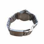 Vintage Edward Lynn Quartz Sports Watch - Silver/Black Dial - Battery Required