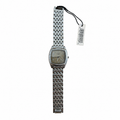 Vintage Edward Lynn Square Bracelet Watch - Silver/Gray Dial - Battery Required