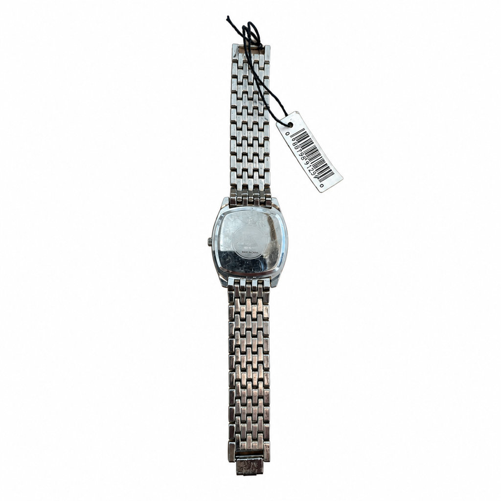 Vintage Edward Lynn Square Bracelet Watch - Silver/Gray Dial - Battery Required
