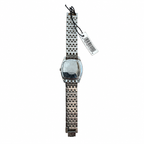 Vintage Edward Lynn Square Bracelet Watch - Silver/Gray Dial - Battery Required