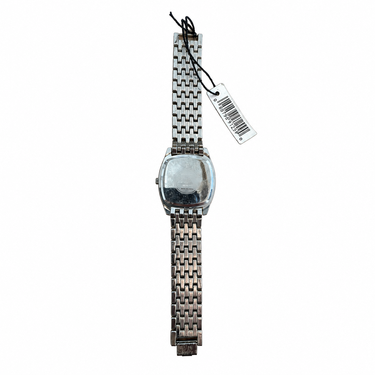 Vintage Edward Lynn Square Bracelet Watch - Silver/Gray Dial - Battery Required