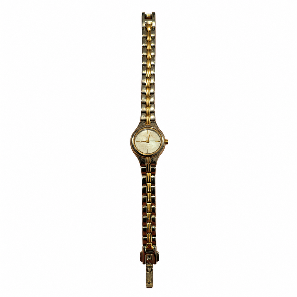 Vintage Citizen Petite Two-Tone Oval Bracelet Watch - Battery Required
