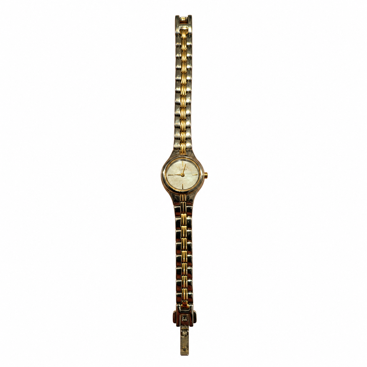 Vintage Citizen Petite Two-Tone Oval Bracelet Watch - Battery Required