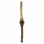 Vintage Seiko Petite Blue Dial Two-Tone Bracelet Watch - Battery Required
