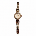 Vintage Seiko Round White Dial Silver-Tone Link Bracelet - Battery Required