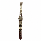 Vintage Pulsar Tonneau Champagne Dial Silver-Tone Bracelet - Battery Required