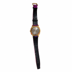 Vintage Giordano Pink Bezel Floral Quartz Watch - Requires a Battery