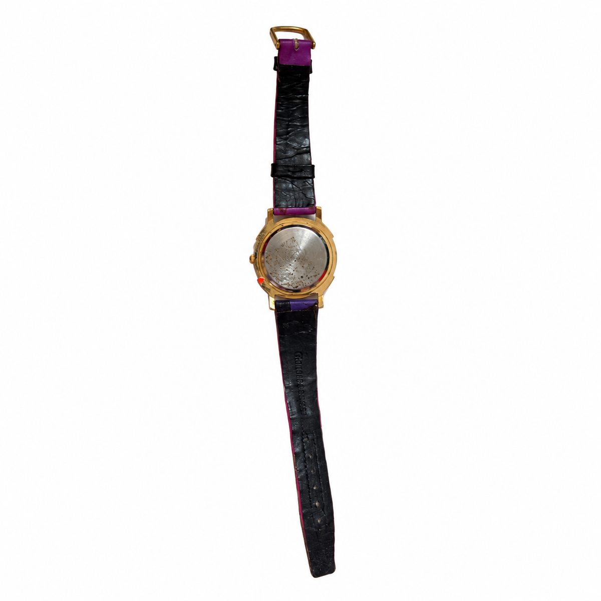 Vintage Giordano Pink Bezel Floral Quartz Watch - Requires a Battery