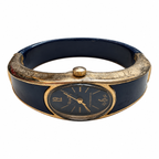 Vintage Regency Blue Oval Antimagnetic Mechanical Watch - Requires Winding